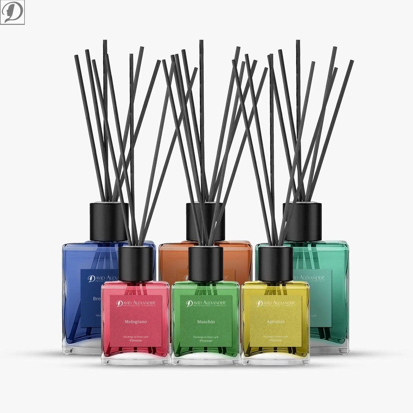 Kit Profumatori Per Ambiente Brezza Marina, Orchidea E Vaniglia, Lavanda, Agrumi di Sicilia è Melograno - david alexander skin lab