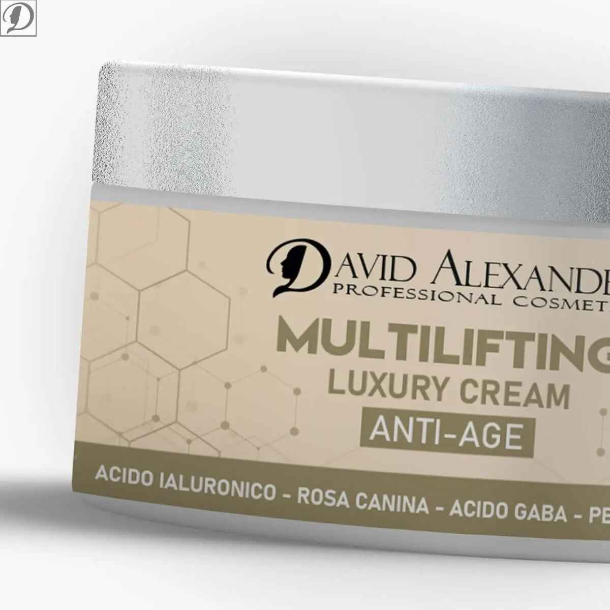 Multilifting Luxury Cream – Crema Viso Antiage con Acido Ialuronico e Peptidi - David Alexander Professional Cosmetics