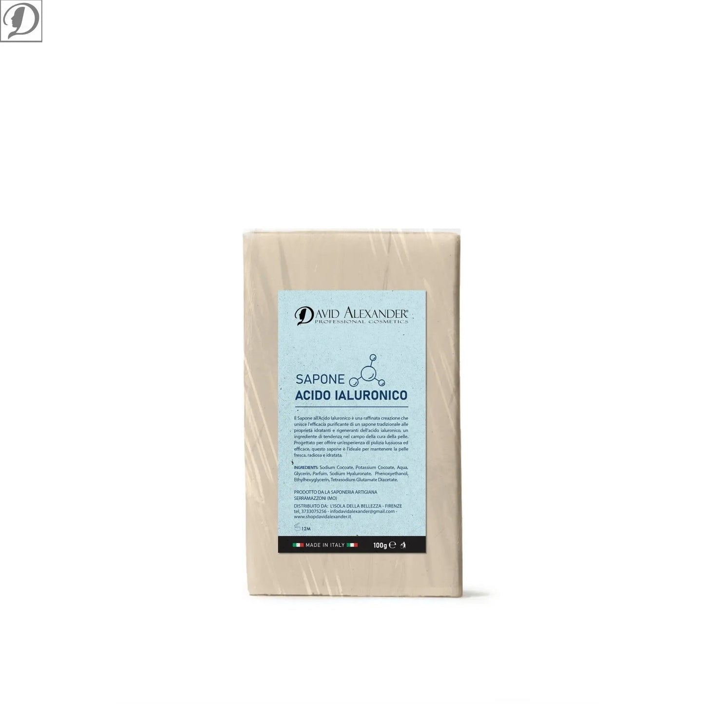 SAPONE VEGETALE ALL'ACIDO IALURONICO - david alexander skin lab