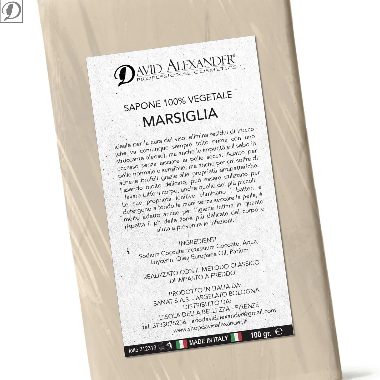 SAPONE VEGETALE MARSIGLIA - david alexander skin lab