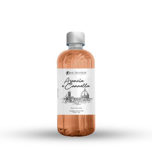 Ricarica Profumatore Arancia e Cannella 500 ml – Calore e Spezie