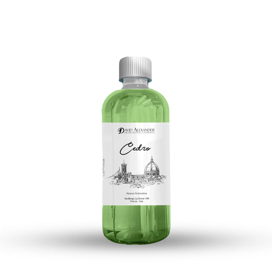 Ricarica Profumatore Legno di Cedro 500 ml – Eleganza Legnosa