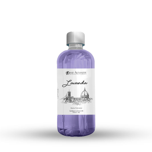 Ricarica Profumatore Lavanda 500 ml – Floreale, Rilassante, Artigianale