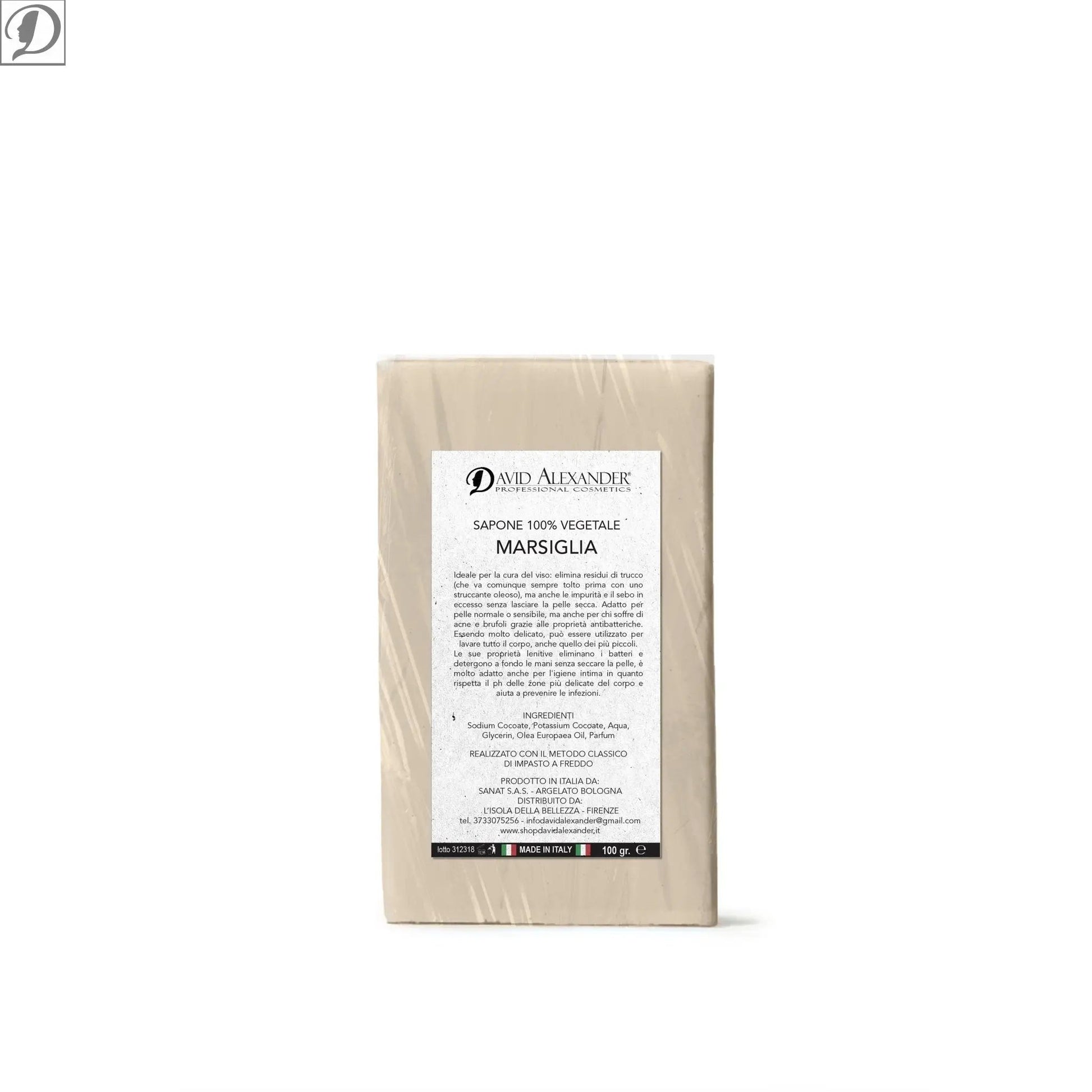 SAPONE VEGETALE MARSIGLIA - david alexander skin lab
